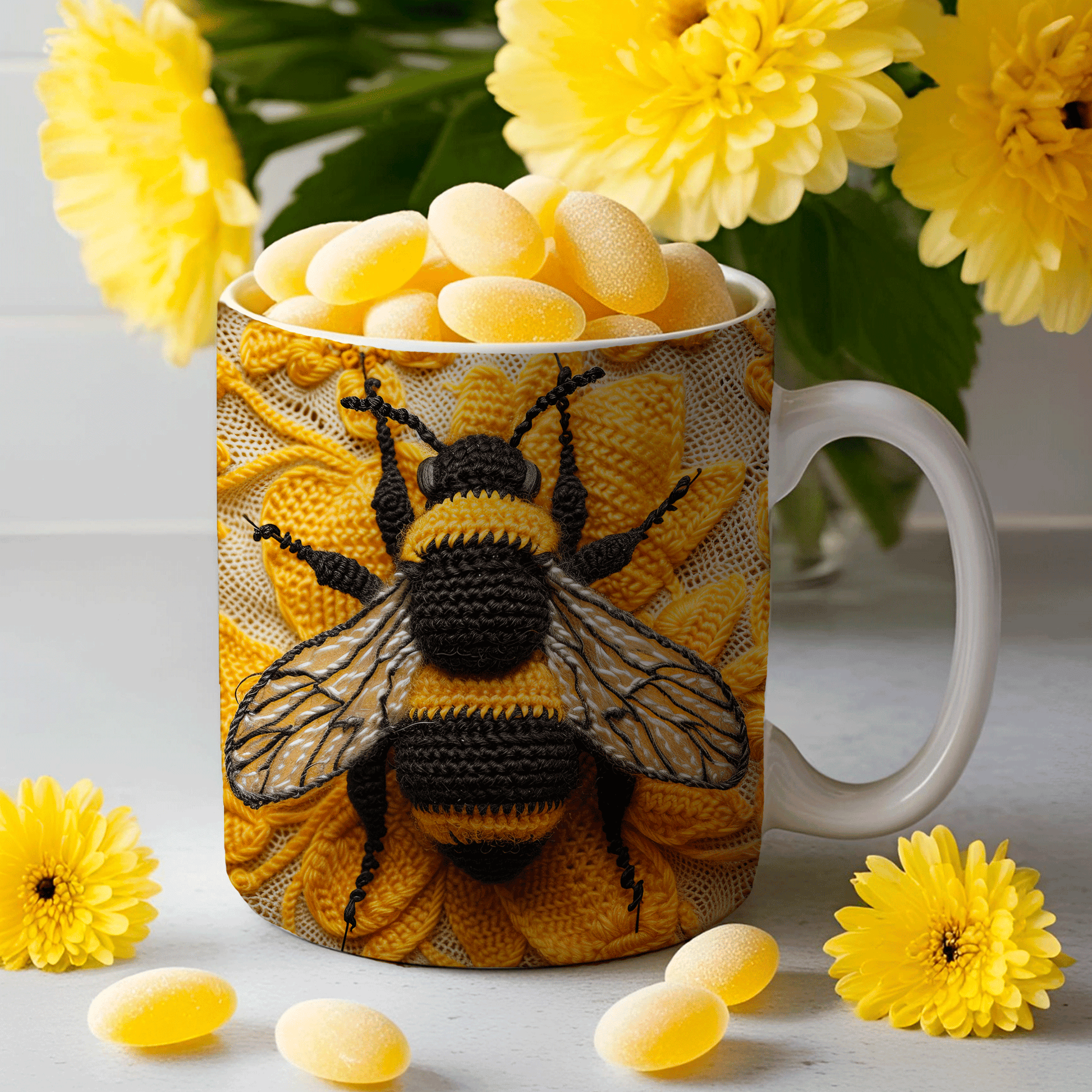 Crochet Bee goodiemug