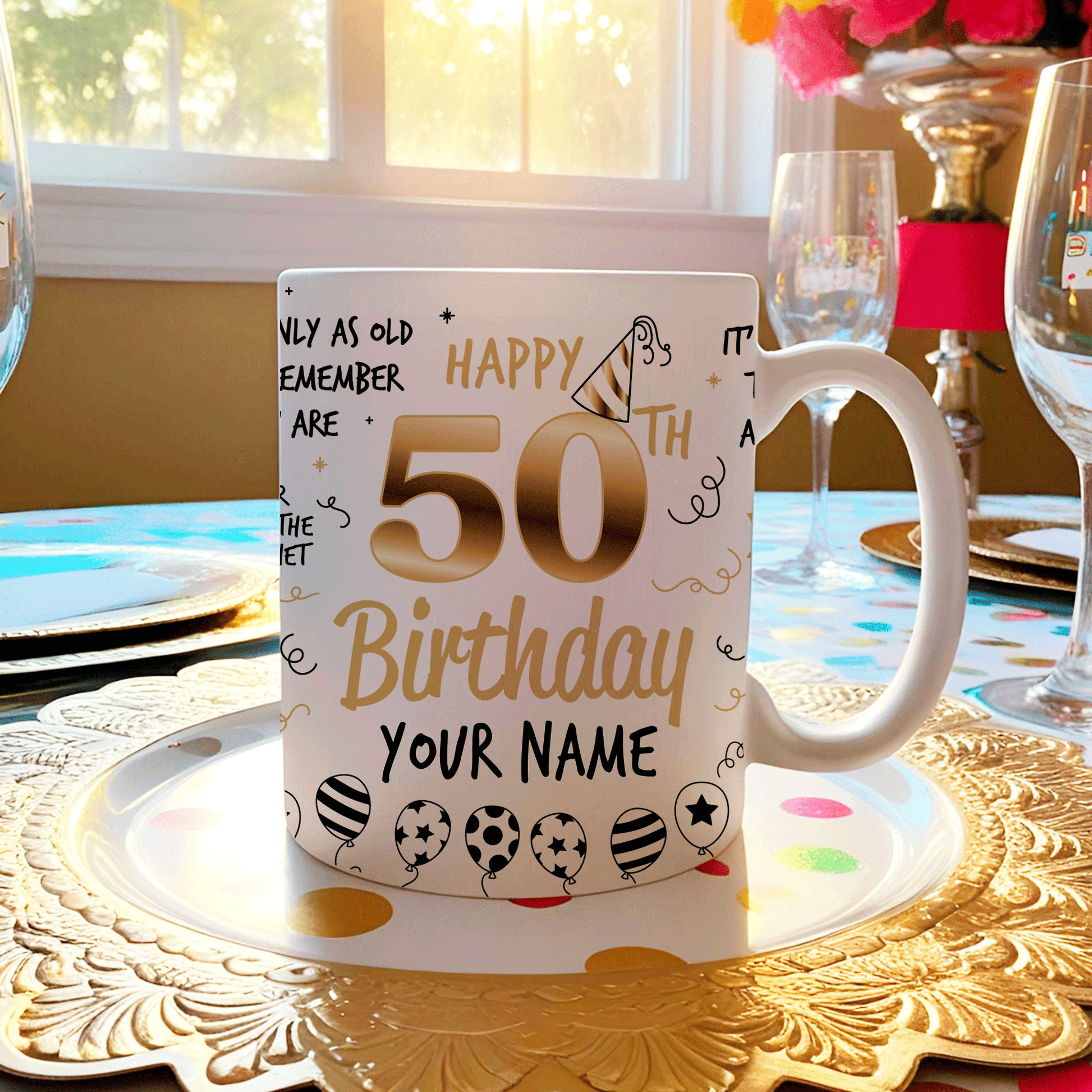 Personalized 50th Birthday goodiemug