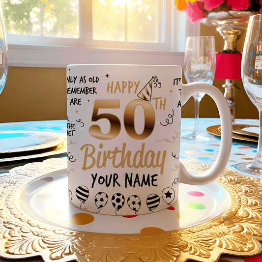 Personalized 50th Birthday goodiemug