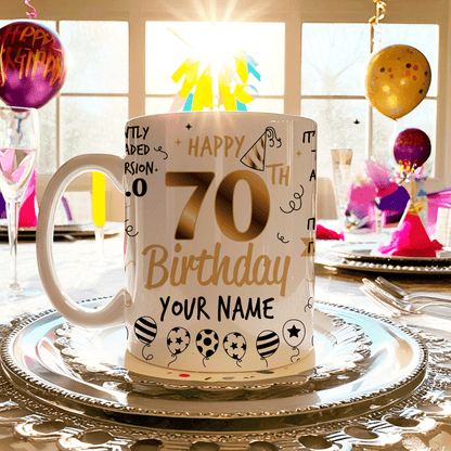 Personalized 70th Birthday goodiemug