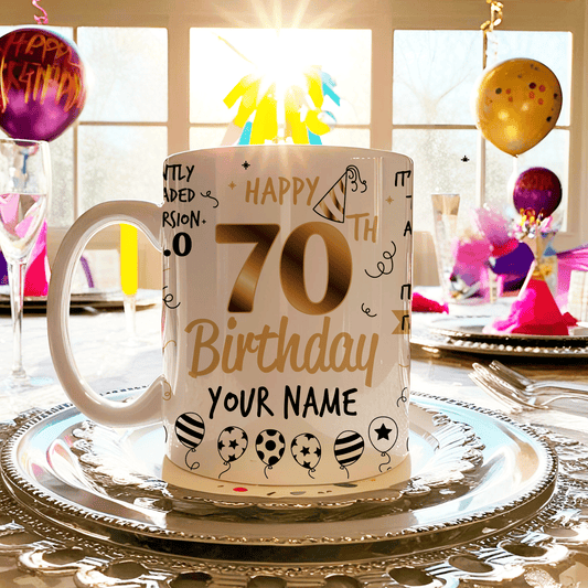 Personalized 70th Birthday goodiemug