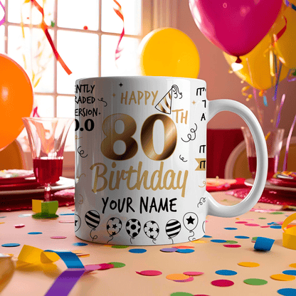 Personalized 80th Birthday goodiemug
