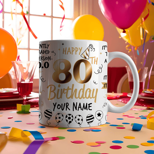 Personalized 80th Birthday goodiemug