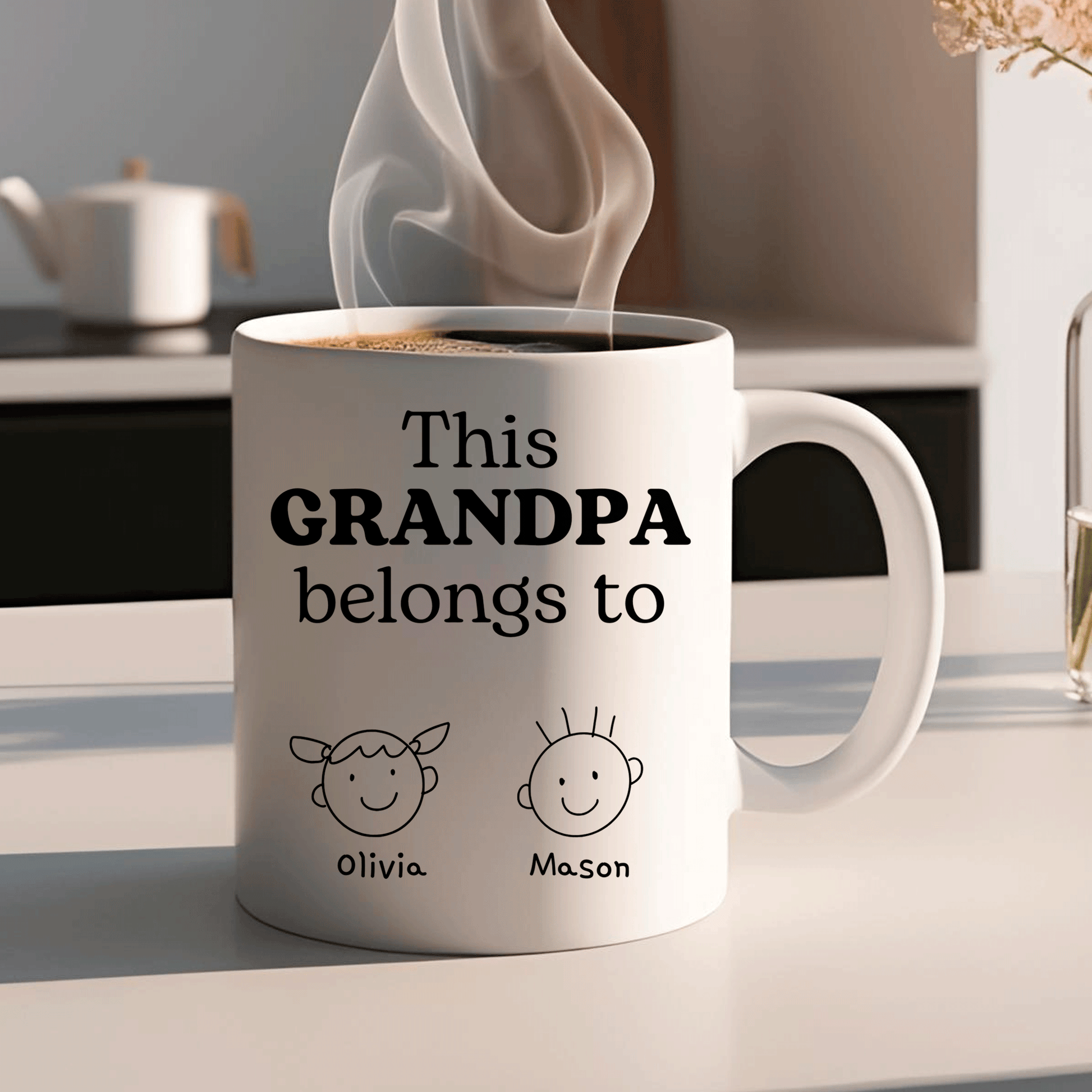 11 oz. Personalized This grandpa belongs to goodiemug