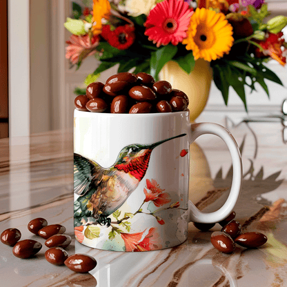 11 oz. Watercolor Hummingbird goodiemug