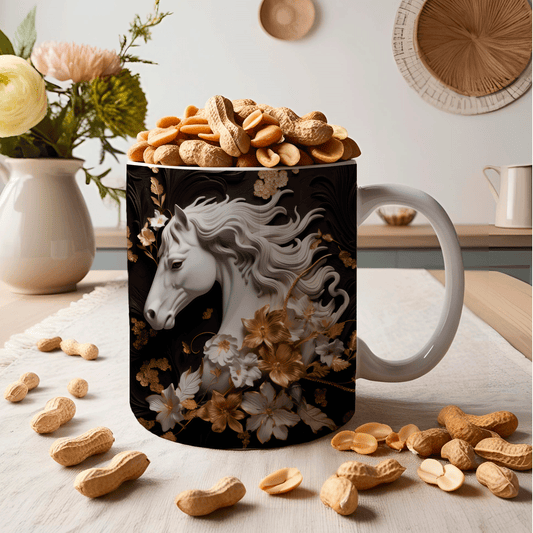 11 oz. White Horse goodiemug