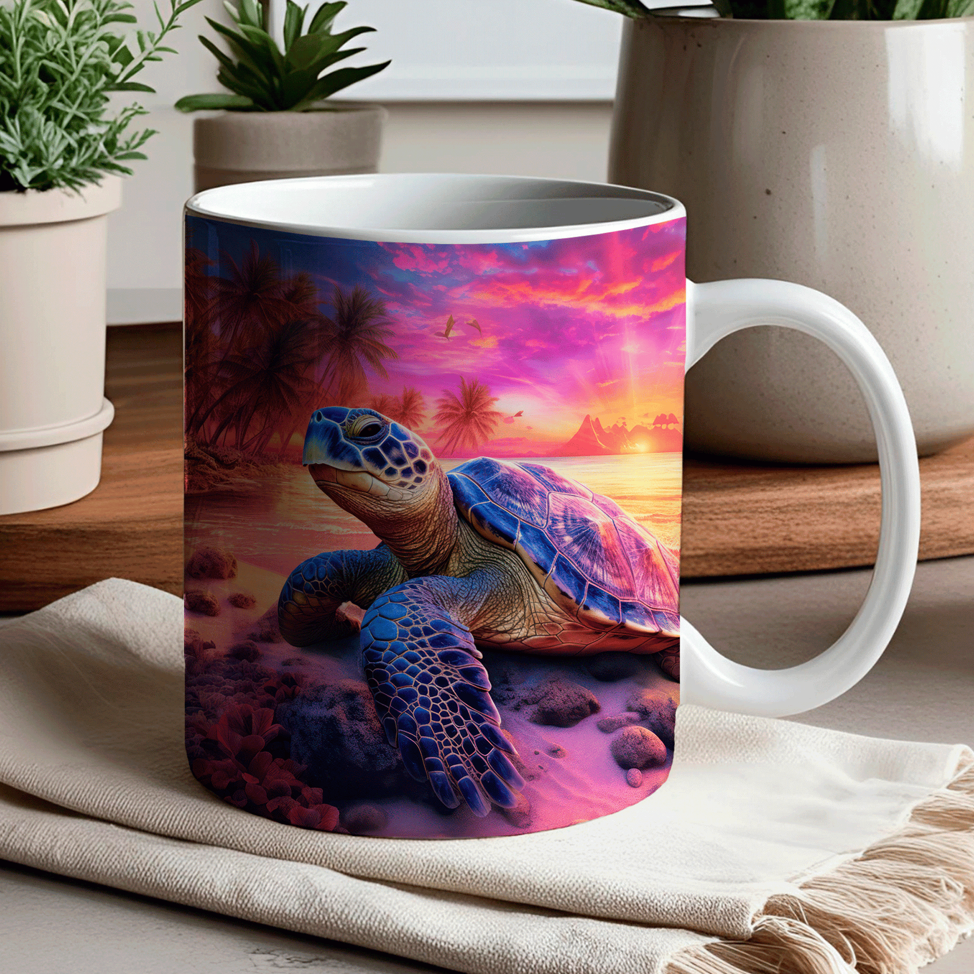 15 oz. Sea Turtle at Sunset goodiemug