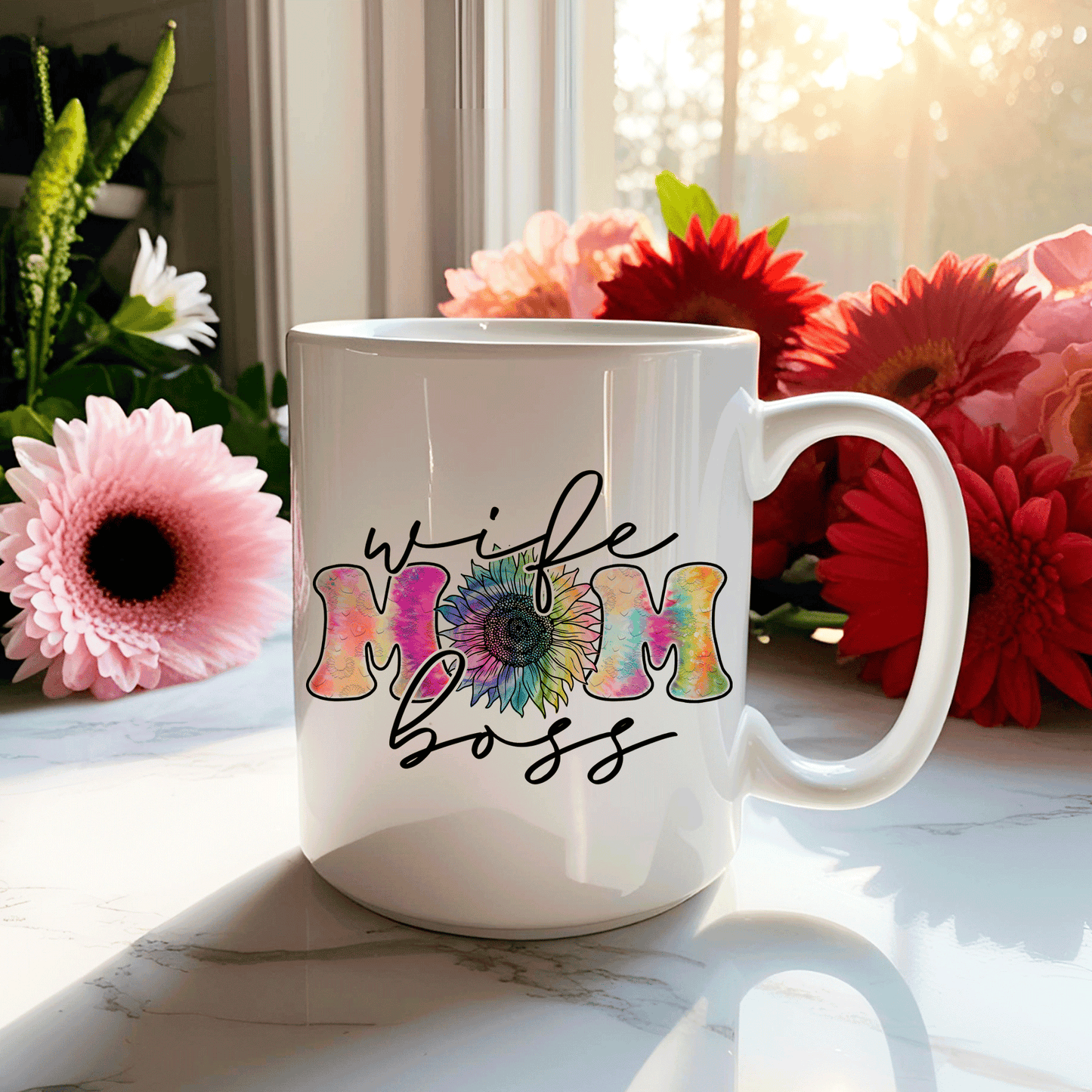 15 oz. Wife Mom Boss goodiemug
