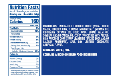 Oreo's Nutrition Facts