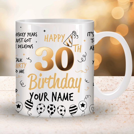 Personalized Happy 30th Birthday goodiemug